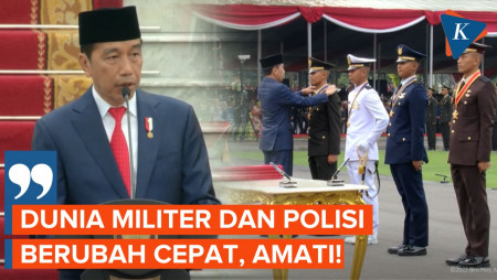 Begini Pesan Jokowi untuk Perwira Muda TNI-Polri