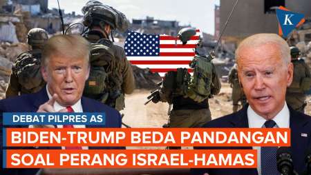 Debat Pilpres AS 2024, Biden-Trump Beda Pandangan soal Perang Israel-Hamas di Gaza