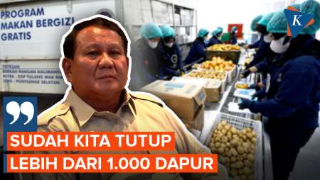 Prabowo Tutup 1000 Dapur MBG yang Tidak Penuhi Standar