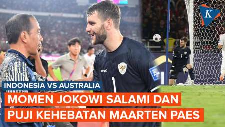 Momen Jokowi Puji dan Salami Maarten Paes Usai Timnas Indonesia Tahan Imbang Australia