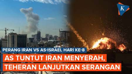 Hari Ke-8 Perang: AS Tuntut Penyerahan Tanpa Syarat, Iran Lemahkan Pertahanan Udara Israel