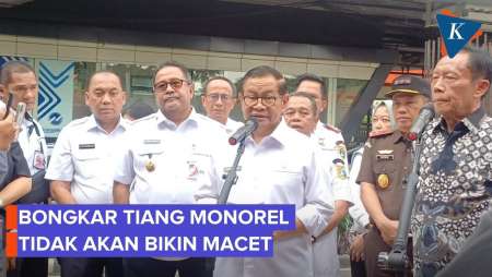 Pramono Janji Pembongkaran Tiang Monorel Tak Bikin Macet