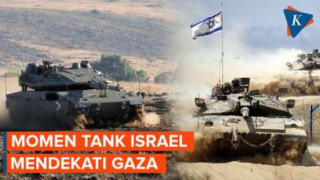 Detik-detik Tank-tank Israel Merangsek Masuk ke Gaza