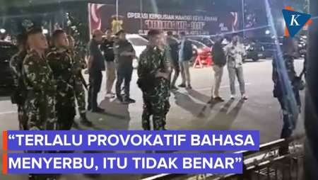 TNI Bantah Prajurit Serbu Polda Metro Jaya Kamis Subuh: Terlalu Provokatif