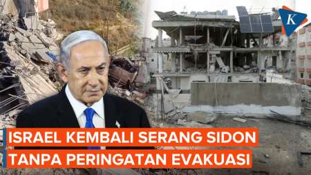 Tanpa Peringatan Evakuasi, Israel Kembali Gempur Kota Sidon Lebanon