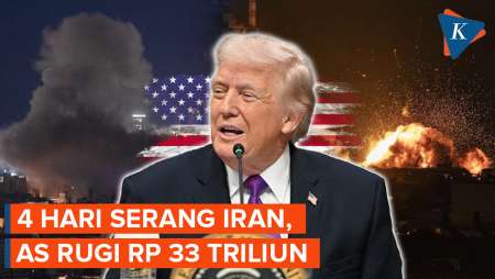 AS Rugi Rp 33 Triliun Setelah Empat Hari Perang Dengan Iran