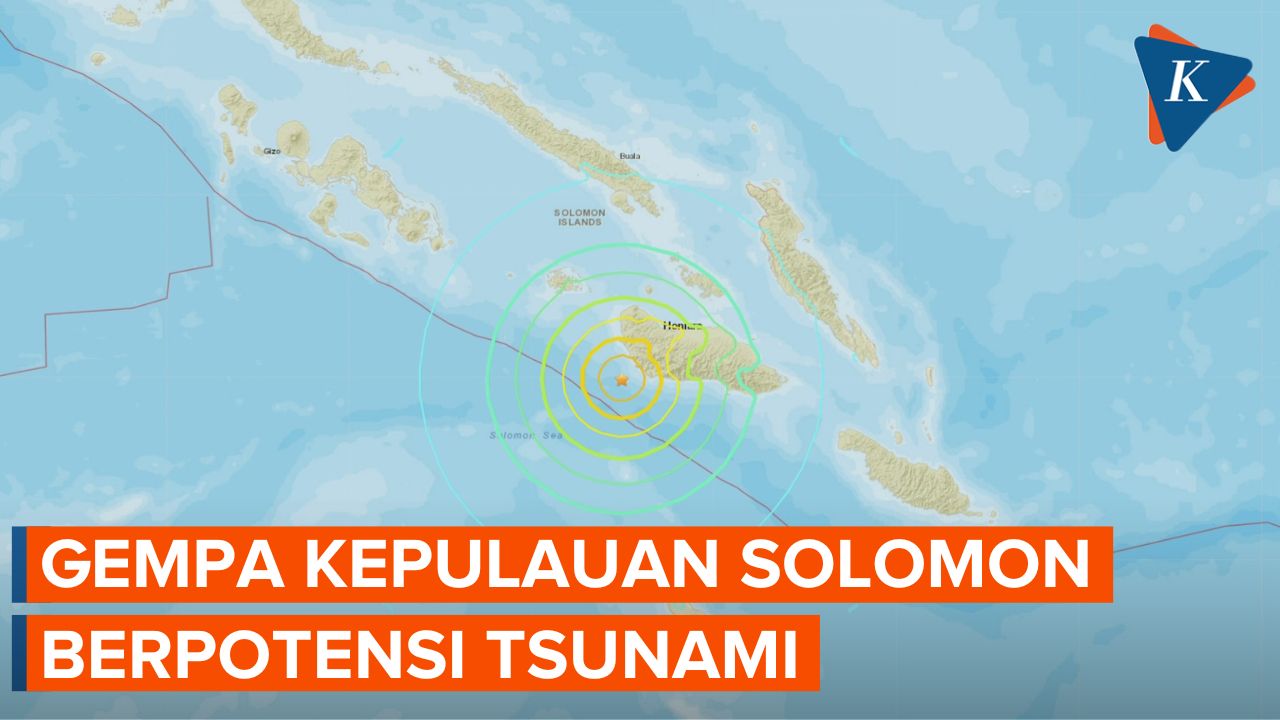 Gempa M 7,0 Guncang Kepulauan Solomon, Berpotensi Tsunami