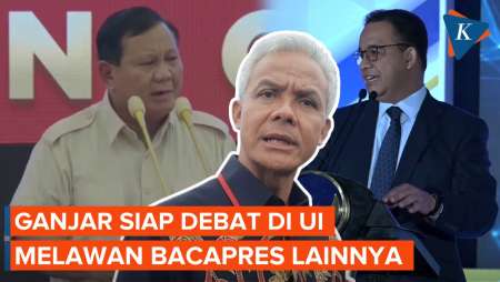 Ganjar Siap Adu Nyali Debat Bacapres Undangan BEM UI