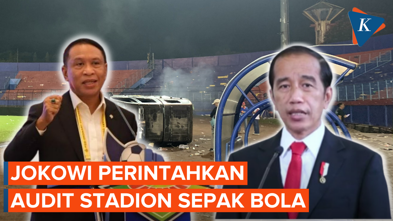 Jokowi Minta Menpora Segera Audit Seluruh Stadion Sepak Bola