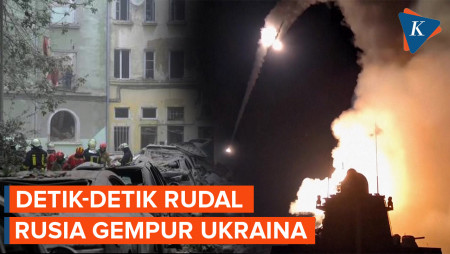 Detik-detik Rusia Serang Ukraina dengan Rudal Jarak Jauh