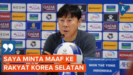 Shin Tae-yong Minta Maaf Usai Mengalahkan Negaranya Sendiri di Piala Asia U23 2024