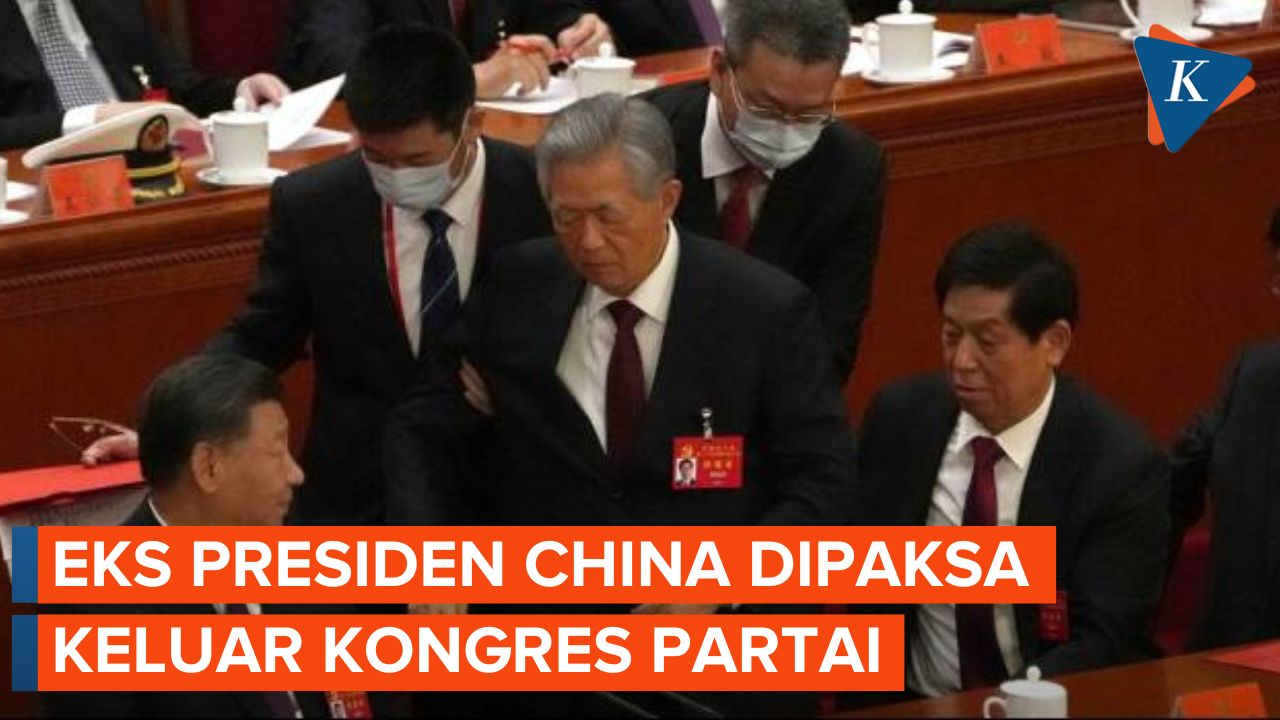 Diduga Tidak Sehat, Eks Presiden China Dibawa Paksa Keluar Kongres Partai Komunis China