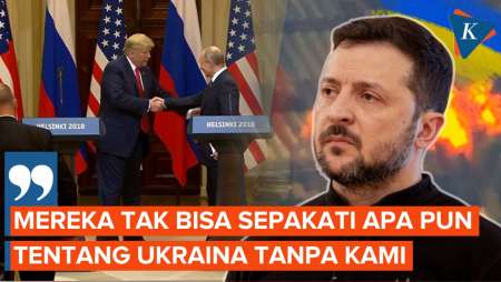 Ukraina Tak Diajak, Zelensky Ancam Tak Akui Hasil Pertemuan Trump-Putin
