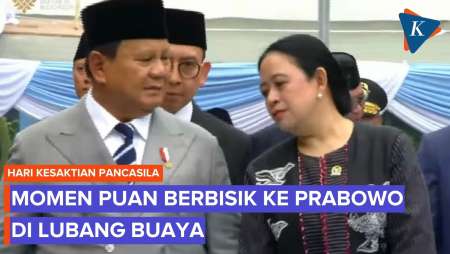 Momen Puan Berbisik Ke Prabowo Saat Jalan Ke Sumur Lubang Buaya
