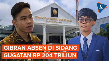 Gibran Absen di Sidang Gugatan Rp 204 Triliun Soal Batas Usia Capres Cawapres