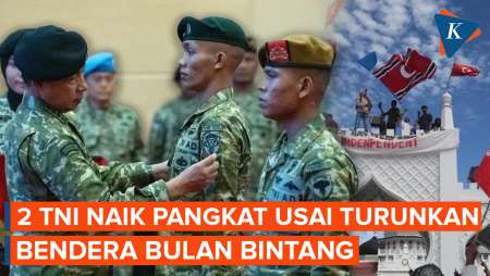 Panglima TNI Naikkan Pangkat 2 Prajurit yang Turunkan Bendera Bulan Bintang di Aceh