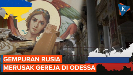 Gereja Bersejarah di Odessa Jadi Korban Serangan Rusia