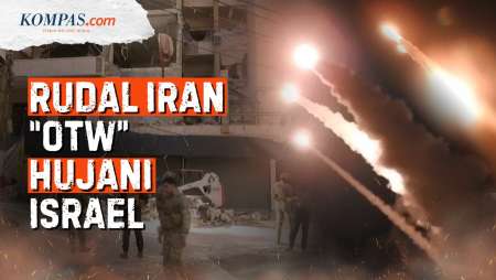 Detik-detik Rudal Iran Meluncur "Otw" Israel