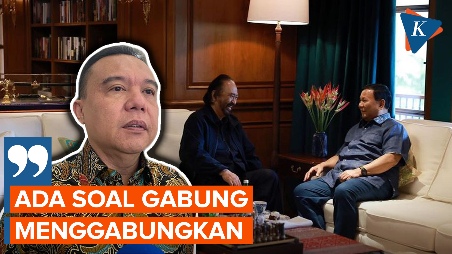 Dasco Ungkap Isi Pembicaraan Prabowo dan Surya Paloh