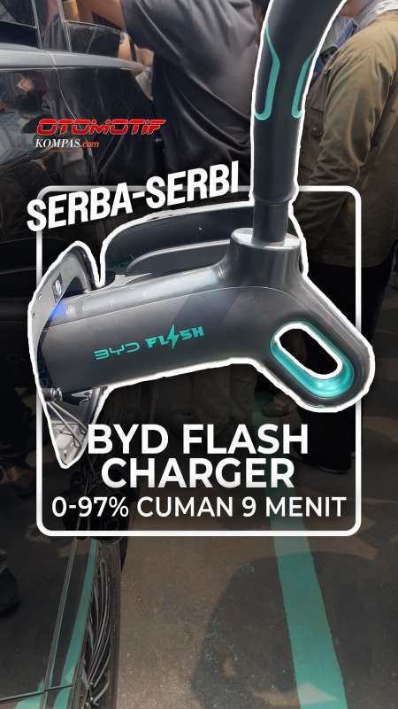 Isi Daya Mobil Danza Dengan Charger Ini Cukup 9 Menit Saja, BYD Flash Charger