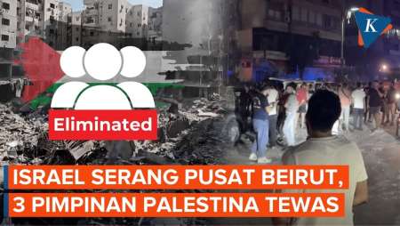 Pertama Kali Israel Serang Pusat Beirut, 3 Pemimpin Palestina Tewas