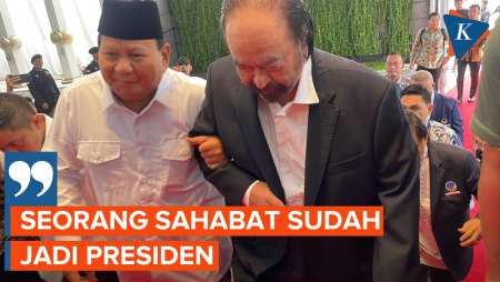 Sambut Prabowo, Surya Paloh: Sahabat Sudah Jadi Presiden