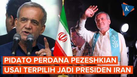 Momen Pidato Perdana Masoud Pezeshkian Usai jadi Presiden Terpilih Iran