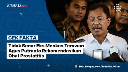 Tidak Benar Eks Menkes Terawan Agus Putranto Rekomendasikan Obat Prostatitis