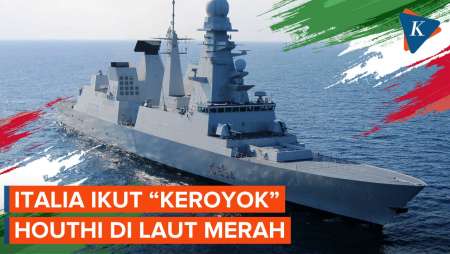 Selain AS dan Inggris, Italia Ikut Turun Tangan Hadapi Houthi di Laut Merah