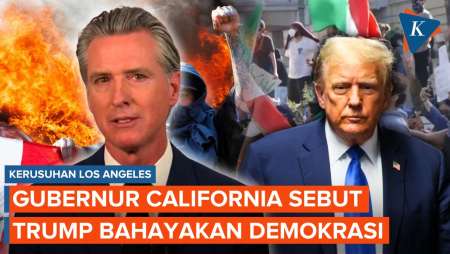 Gubernur California Murka, Sebut Tindakan Trump Ancam Demokrasi AS