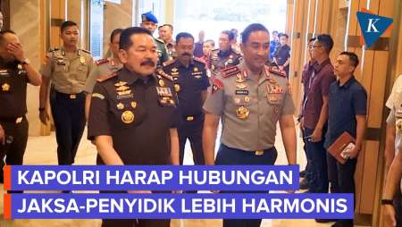 Di Depan Jaksa Agung, Kapolri Harap Hubungan Polri Kejagung Baik