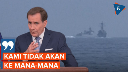 AS Ogah Tarik Pasukannya Meski Ada Kapal Perang China di Selat Taiwan