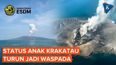 Status Gunung Anak Krakatau Turun Jadi Waspada