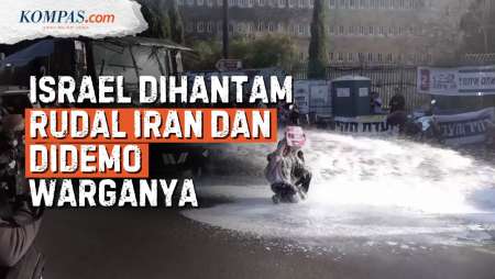 Israel Diserang Luar-Dalam, Digempur Rudal Iran, Didemo Warganya