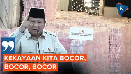 Prabowo Sebut Bocornya Kekayaan Indonesia Dikehendaki Kekuatan