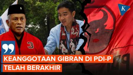 Sudah Resmi Jadi Bacawapres, Keanggotaan Gibran di PDI-P Dinyatakan Selesai