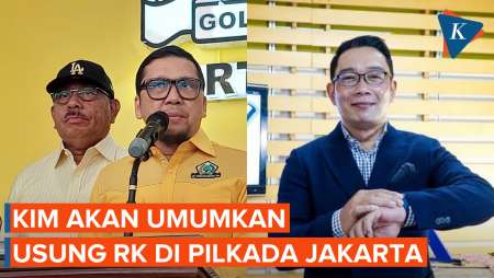 Golkar: Pimpinan Parpol KIM Akan Umumkan Usung Ridwan Kamil di Pilkada Jakarta