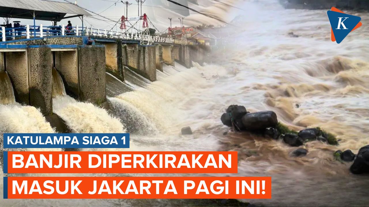 Waspada! Katulampa Siaga 1, Air dari Bogor Diprediksi Masuk Jakarta Pagi Ini