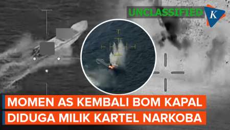 Detik-detik AS Kembali Bom Kapal Diduga Milik Kartel Narkoba, 2 Tewas