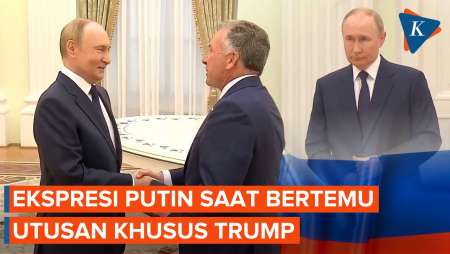 Ekspresi Putin Saat Menyambut Utusan Trump di Moskwa