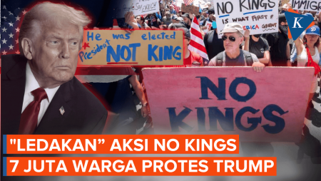 Gerakan No Kings: Protes Jutaan Warga Untuk Trump Capai 3.000 Titik Di 50 Negara Bagian
