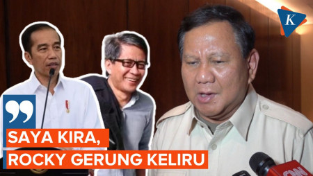 Prabowo Bela Jokowi dari Hinaan Rocky Gerung