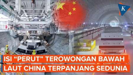 Lintasi 22 Zona Patahan, Begini "Jeroan" Proyek Terowongan Bawah Laut China