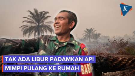 Tak Ada Libur, Petugas Pemadam Karhutla Rindu dengan Keluarga