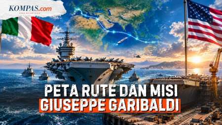 Rute Kedatangan Giussepe Garibaldi Dan Misi Prabowo Restorasi Kapal Induk Tua
