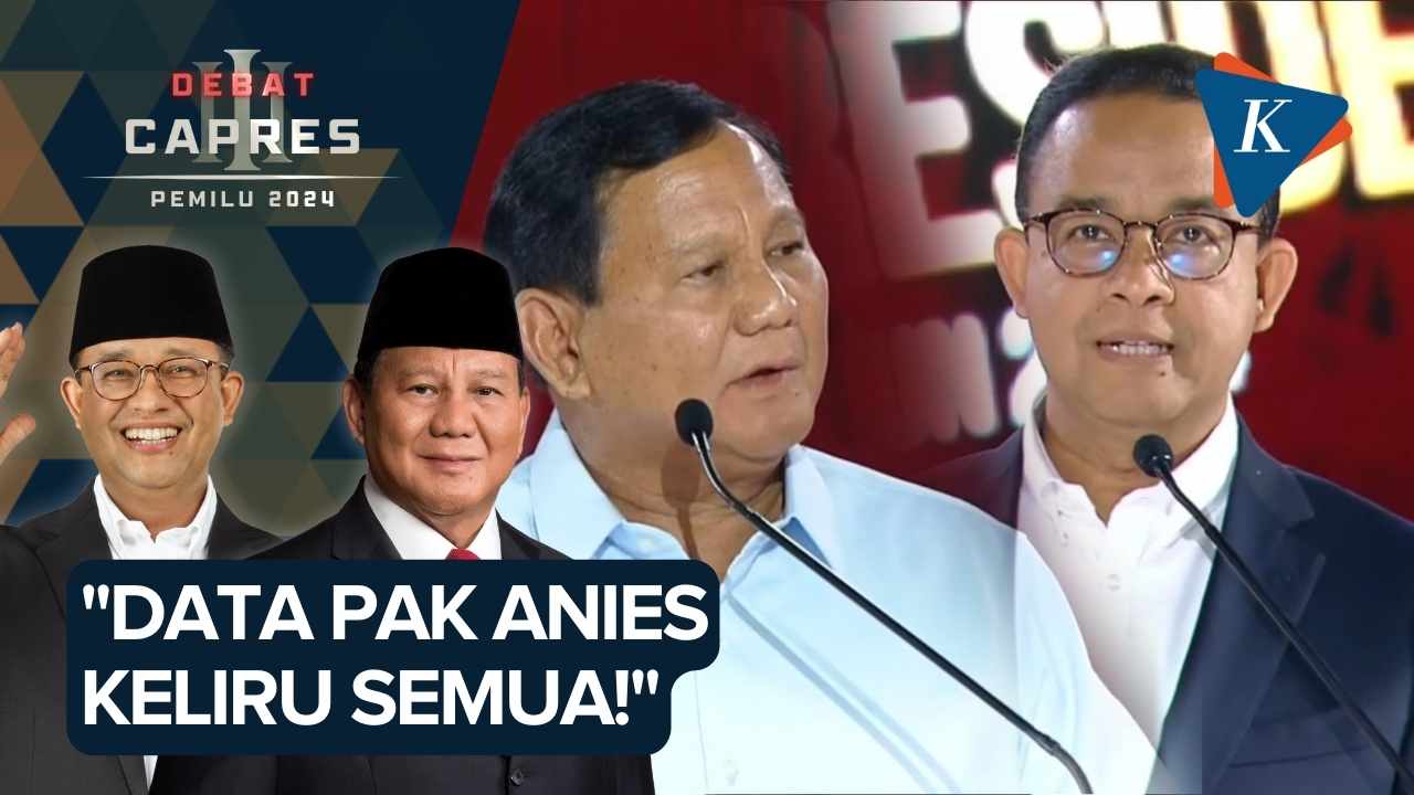 Video: Berulang Kali Prabowo Sebut Anies Salah Data