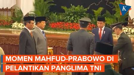 Momen Mahfud dan Prabowo Jadi Saksi Agus Subiyanto Dilantik Jadi Panglima TNI