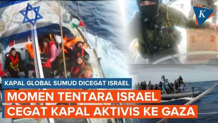 Detik-detik Israel "Bajak" Kapal Aktivis Global Sumud Yang Menuju Gaza