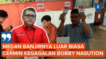 Medan Banjir saat Pilkada, Hasto: Cermin Kegagalan Bobby Nasution