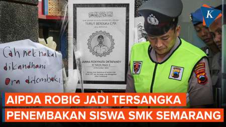 Aipda Robig Ditetapkan Tersangka Penembakan Siswa SMK di Semarang